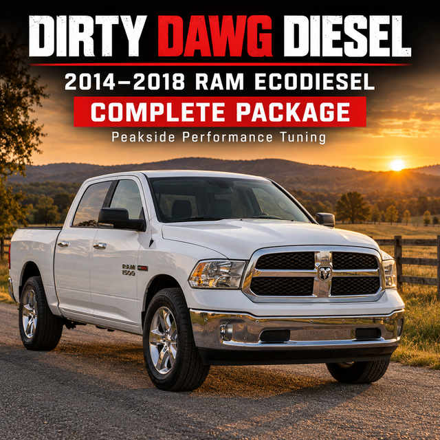 Dirty Dawg Diesel 2014–2018 Ram EcoDiesel Complete Package with Peakside Performance tuning