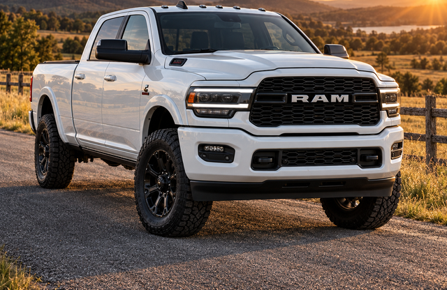 White fifth-generation Ram Cummins — 2022–2024 EZ Lynk complete package; no ECM swap