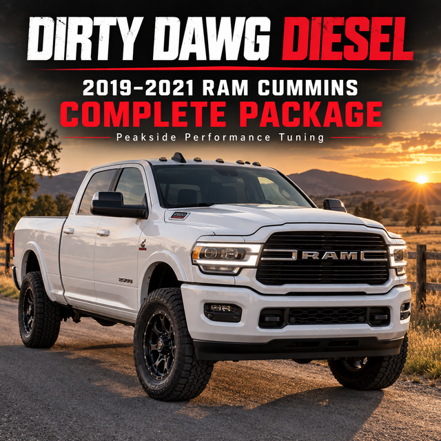 Dirty Dawg Diesel 2019-2021 Ram Cummins complete package with Peakside Performance tuning